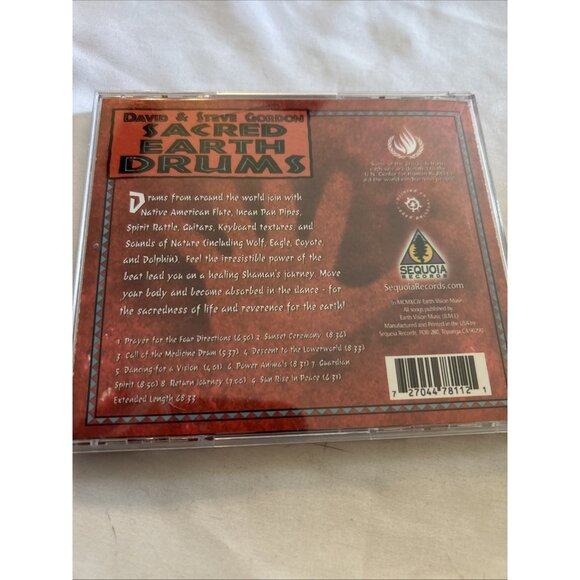 Sacred Earth Drums Native/World CD by David & Steve Gordon Very Good Audio Cd - Picture 2 of 4